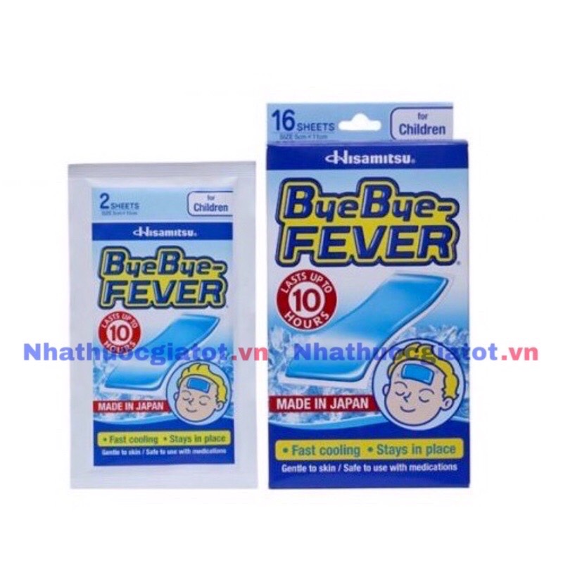 Miếng dán hạ sốt byebye fever hisamitsu