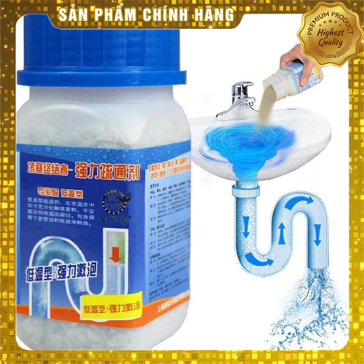 [ RẺ HỦY DIỆT ] Bột thông cống hiệu quả nhất hiện nay Nanjiren 268g- Bột thông cống cực mạnh Chai thông bồn cầu Chai thông tắc cống Bột thông bồn rửa chén Bột thông cống chai nhựa Bột thông đường ống