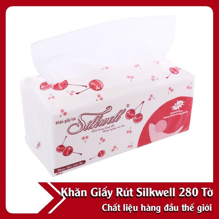 COMBO 4 BỊCH KHĂN GIẤY RÚT SILKWELL 280 TỜ