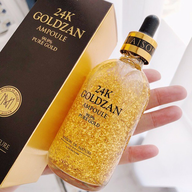 Serum tinh chất vàng 24k Goldzan Ampoule Fure Gold (DA MẶT) Phục hồi da từ sâu bên trong Làm sáng da hiệu quả chỉ sau khi sử dụng 2 tuần đầu tiên . Cấp nước, giữ ẩm và căng bóng da