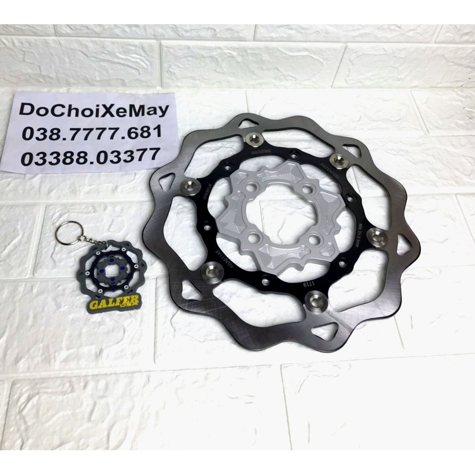 Đĩa Galfer KTM 260mm full lòng nhôm 4 lỗ cho mọi loại xe, tặng móc khoá Brembo Galfer Braketech cực chất . DoChoiXeMay
