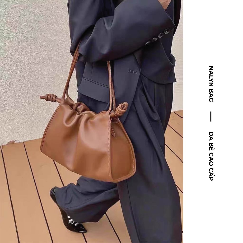 Túi xách nữ NALYN Chalot Bag màu Nâu da thật