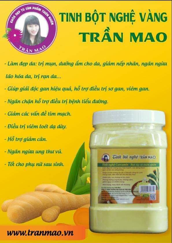 [HCM]TINH BỘT NGHỆ TRẦN MAO 500G