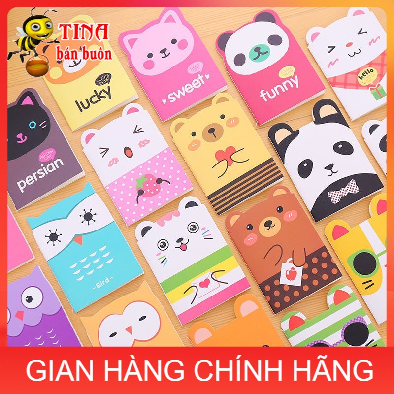 Sổ tay hình gấu lợn mèo dễ thương (Có dòng kẻ) E315