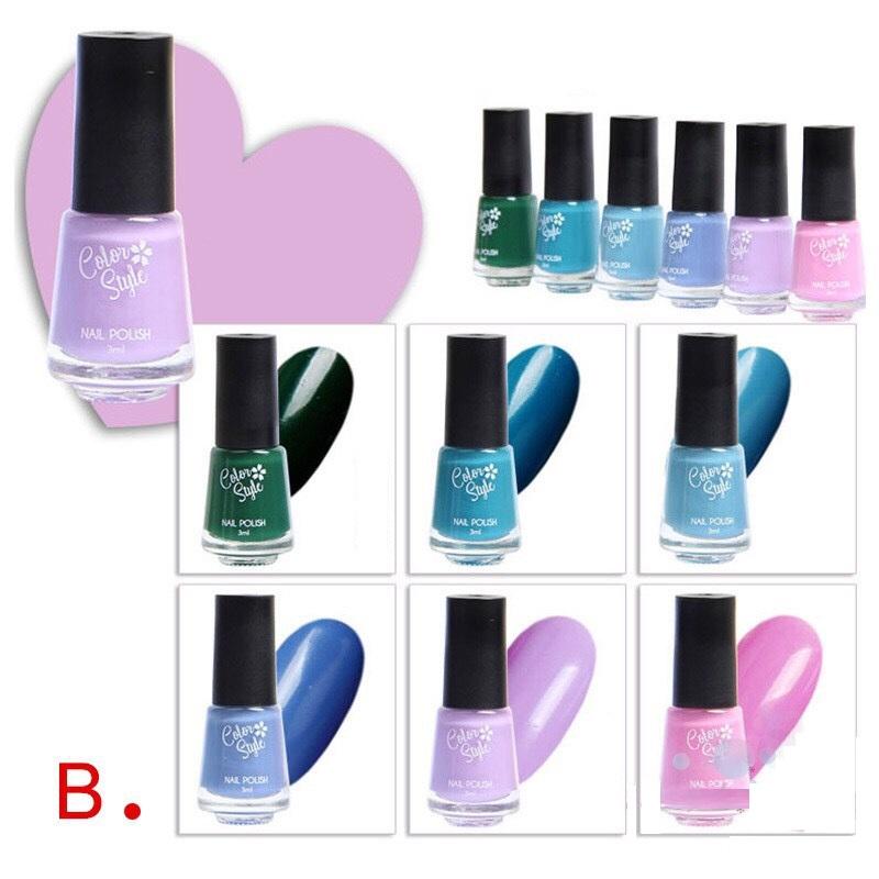 Set 6 lọ nước sơn móng tay không độc hại