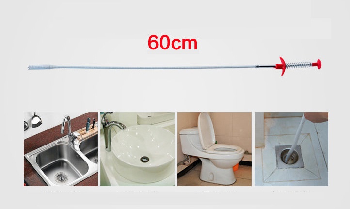 Dụng Cụ Thông Tắc Cống Thông Minh Dài 60cm