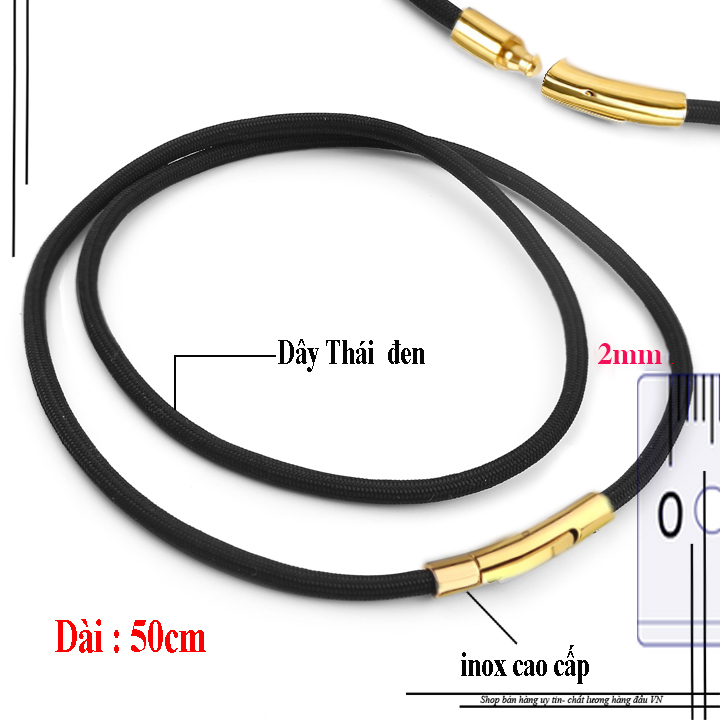 Dây chuyền dù thái cao cấp khóa Vip Titan mạ vàng đẹp mà chất - chọn size theo yêu cầu
