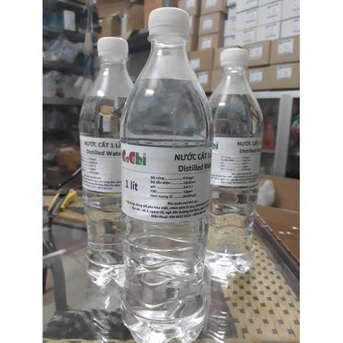 Nước cất 1 lần - chai 1 lít