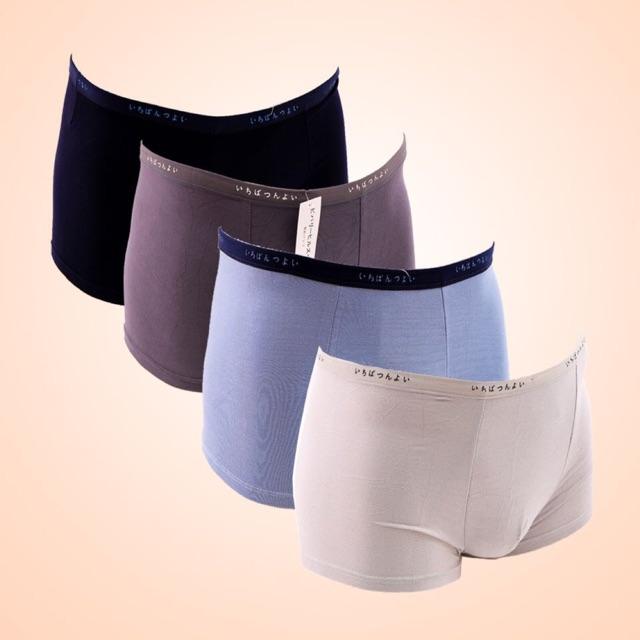 Combo of 2 Men's Cotton Silk Boxer Briefs – Soft, Smooth, Breathable, Stretchy