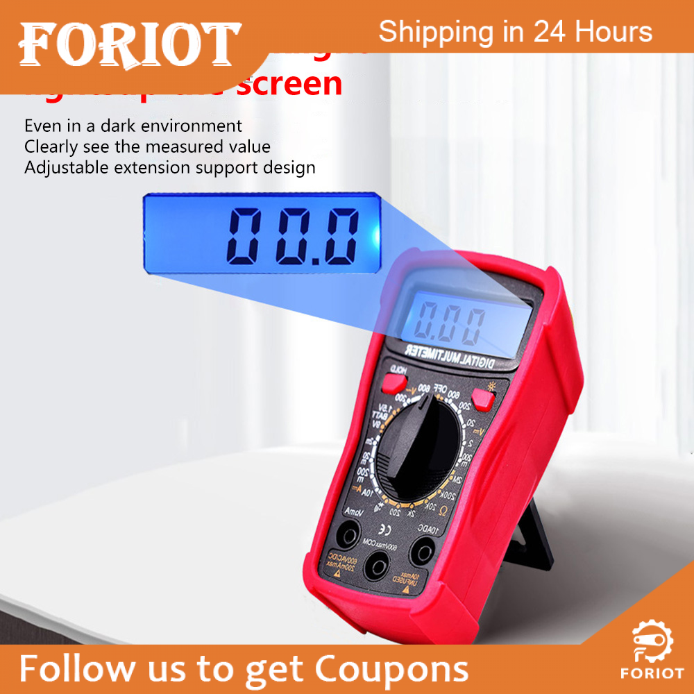 SHXZ diymore Digital Multimeter DC AC Voltmeter Ohm Volt Amp Test Meter and Continuity Test Diode Voltage Tester for Battery Test