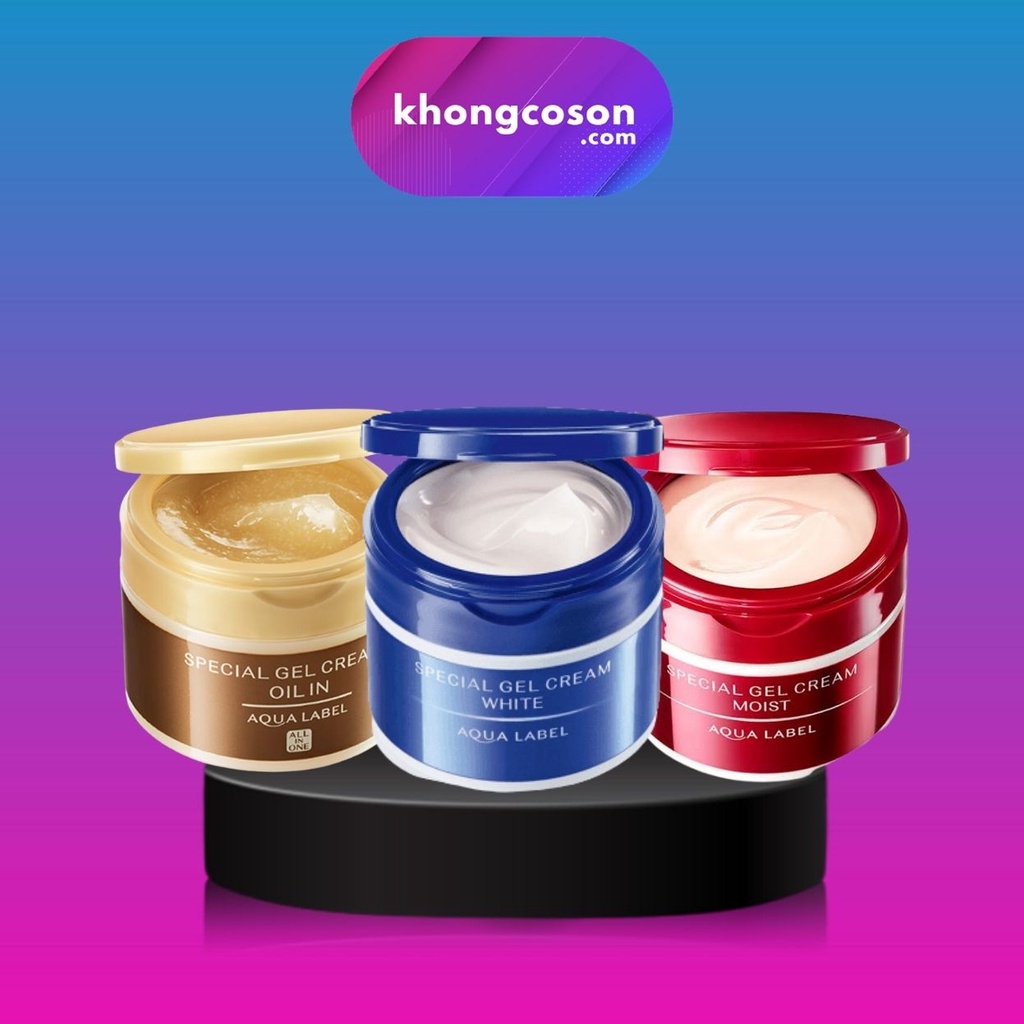 Kem Dưỡng Da 5 Trong 1 Shiseido Bổ Sung Collagen Ngừa Lão Hóa Aqualabel Special Gel Cream 90g - Khongcoson - CHINSU COSMETIC