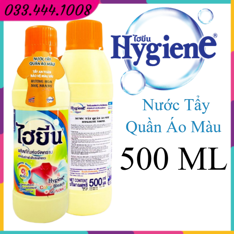Nước Tẩy Quẩn Áo Màu Hygiene 500ml - Thái Lan - Tẩy Mốc Quần Áo