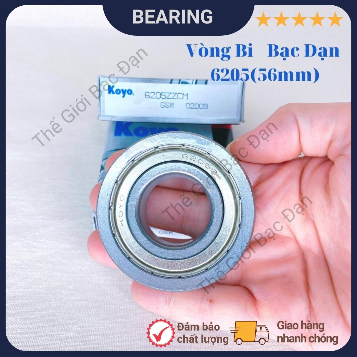 Vòng bi bạc đạn 6205 (56mm) ZZCM KOYO -Thế Giới Bạc Đạn