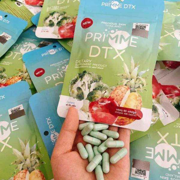 60 Viên khử mỡ Detox Primme DTX Thái Lan 2021 chiết xuất rau củ