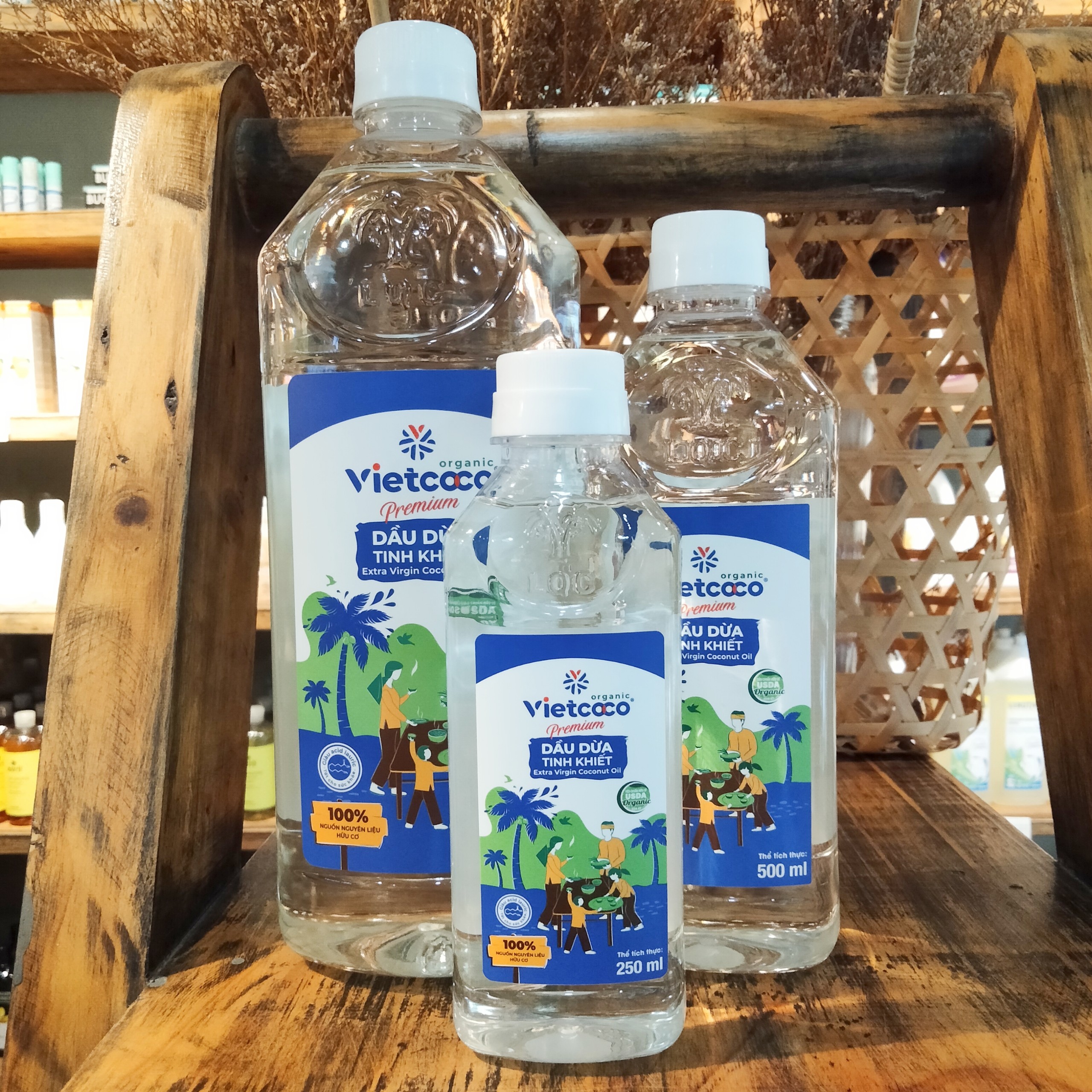 Dầu dừa tinh khiết Premium Organic VIETCOCO - 250ml