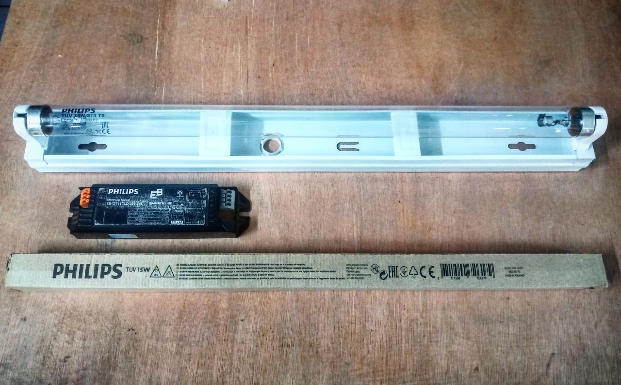 (SALE) Bộ đèn UV diệt khuẩn 15W PHILIPS cho phòng thí nghiệm