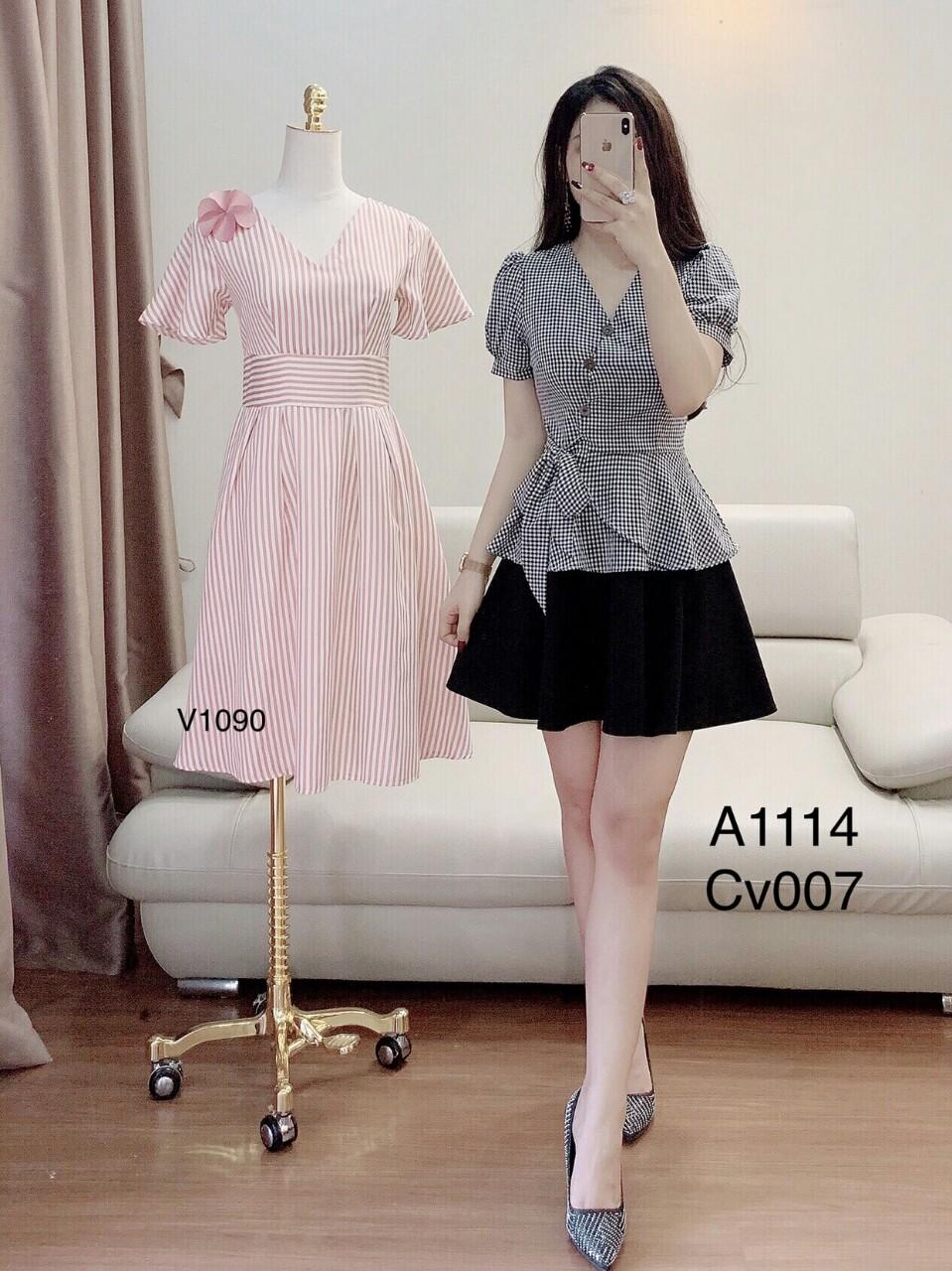 [HCM]Áo sọc thắt nơ eo dễ thương Hottrend Phong Cách Hàn Quốc Cực Hot