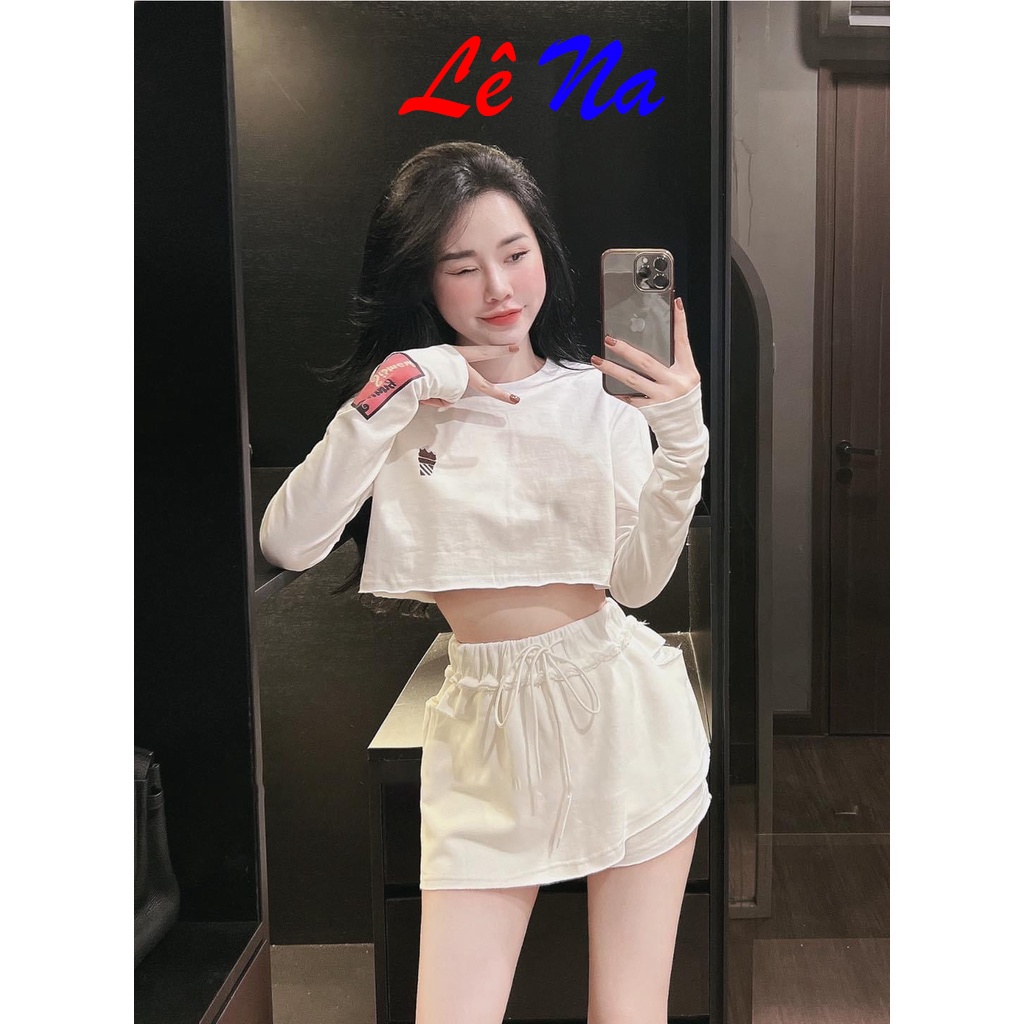 [Nhập LAZFASHION32 - giảm 60K] Set Đồ Áo Croptop Kèm Quần Váy SV36