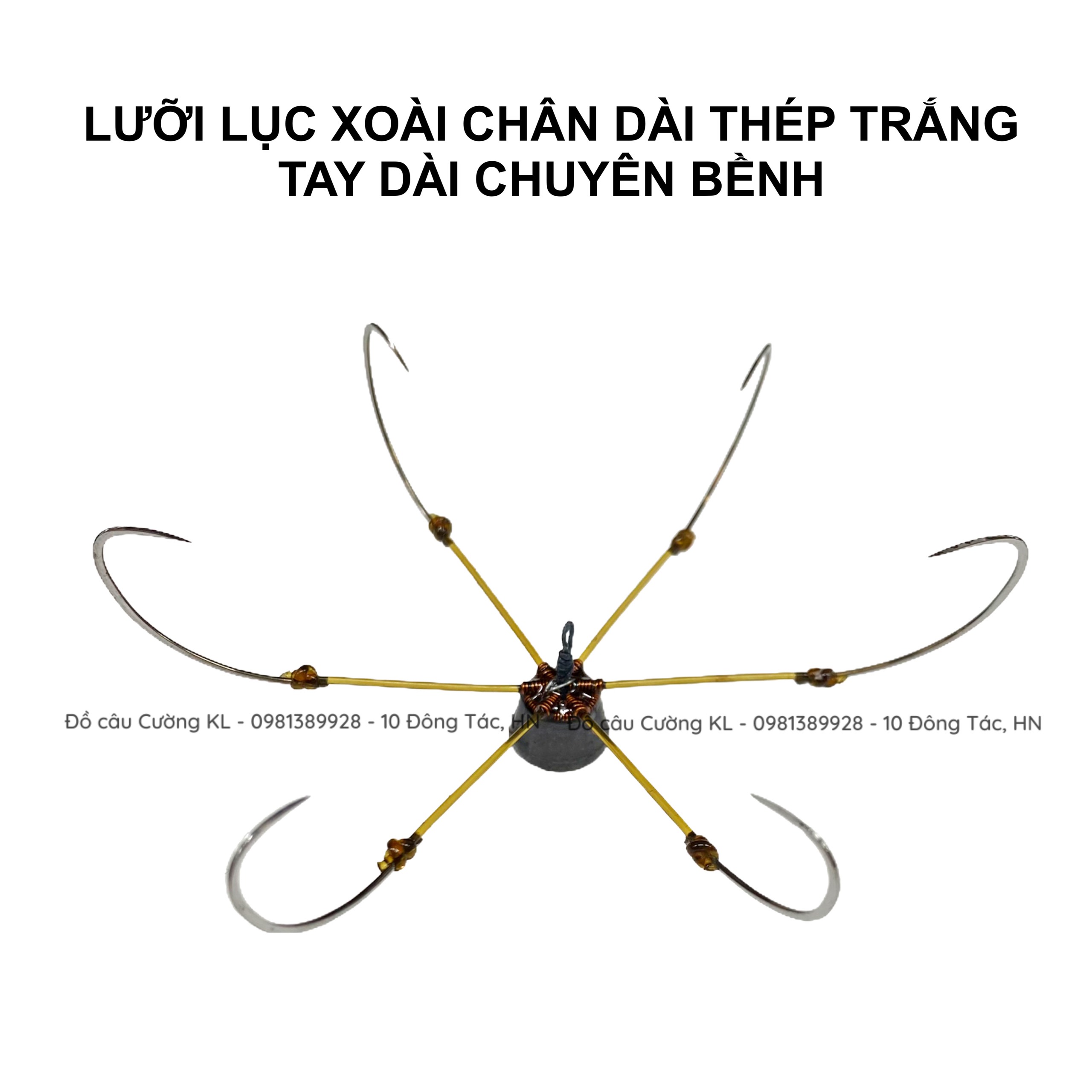 Lưỡi câu lục dáng xoài chân dài chuyên bềnh