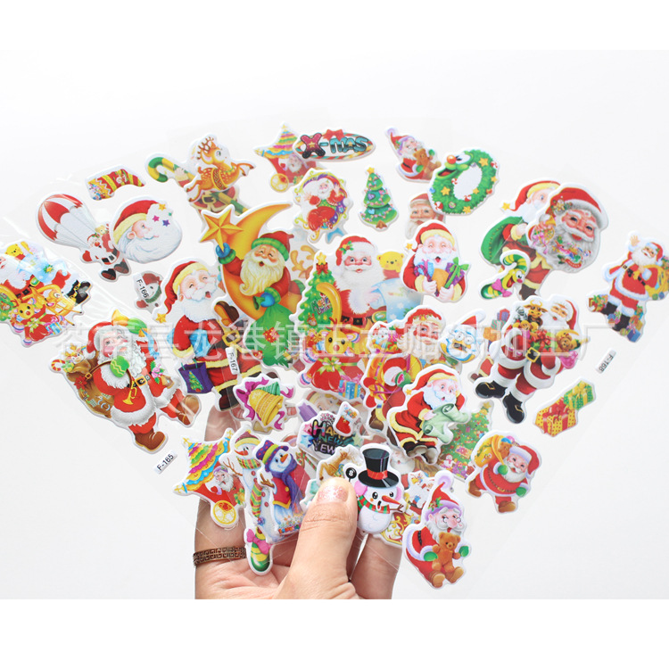 5 Vỉ Sticker 3D Nổi - Quà Tặng Giáng Sinh