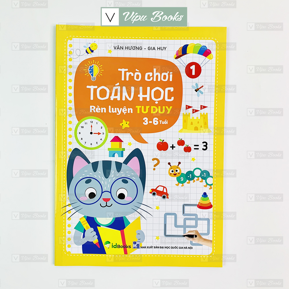 Sách - trò chơi toán học - rèn luyện tư duy cho bé 3-6 tuổi