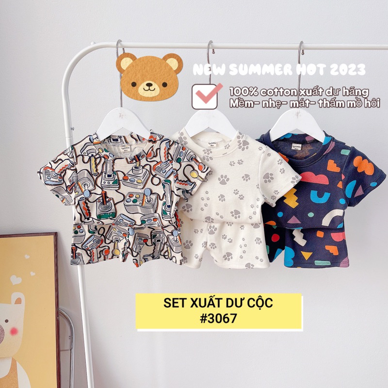 SET 3 BỘ CỘC TAY XUẤT DƯ BÉ TRAI