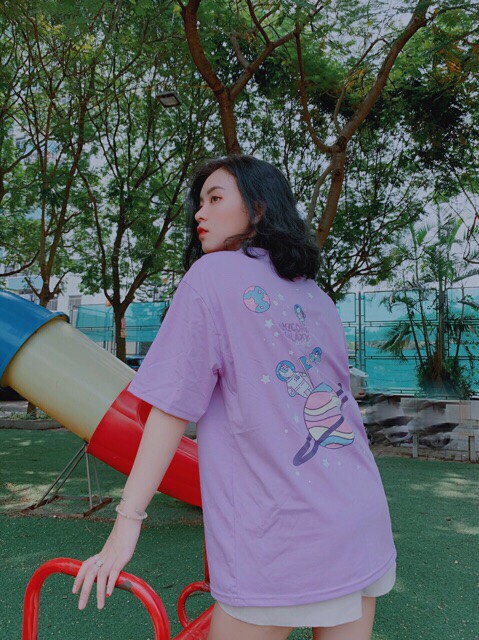 [HCM]Áo thun tay lỡ form rộng Unicorn Galaxy