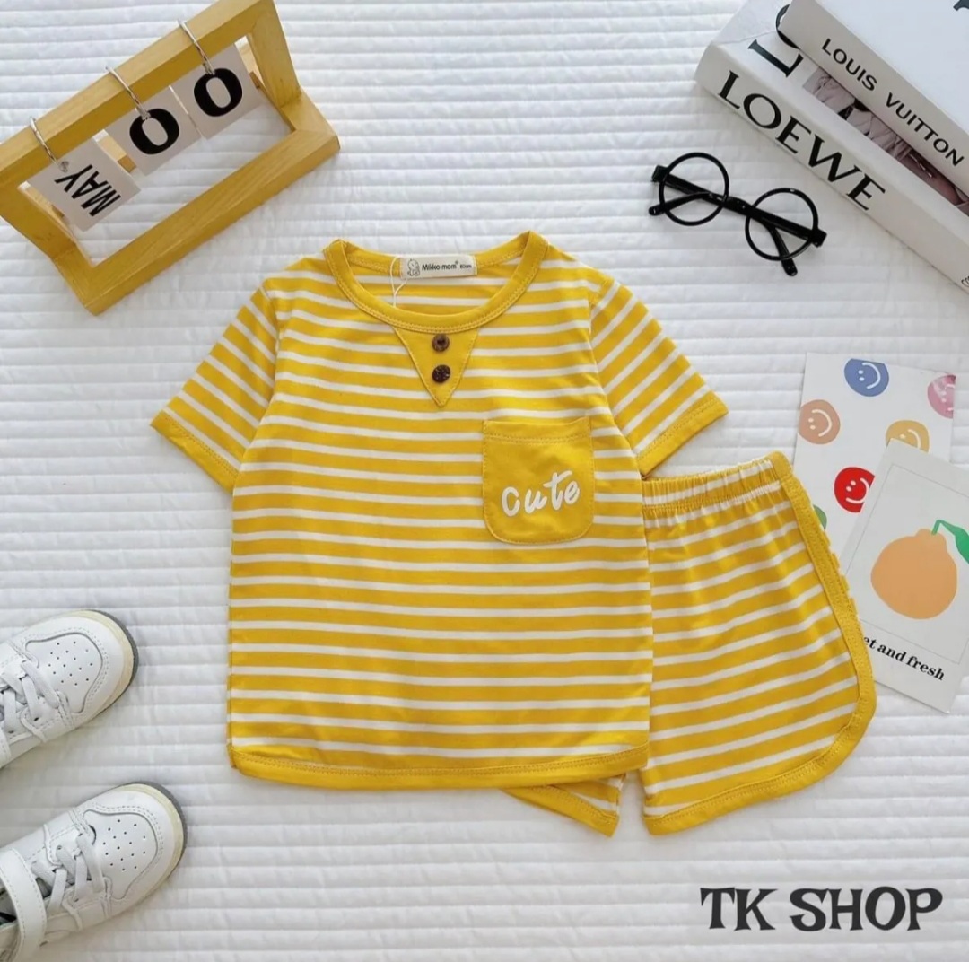 Sét 3 bộ cộc tay chất thun lạnh CAO CẤP Minky Mom siêu mềm mịn, thoáng mát cho bé trai, bé gái đáng yêu từ 5 – 13kg