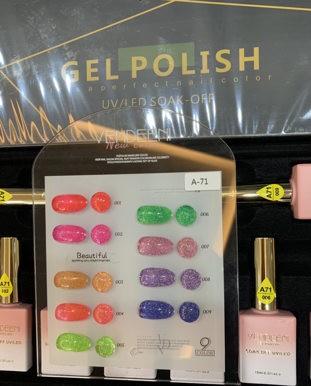 Sơn gel nhũ flash siêu sáng set 9 màu hot mới vendeeni