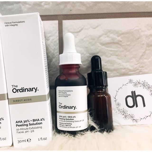 Tẩy da chết Peel da AHA 30% + BHA 2% Peeling Solution The Ordinary 30ml Duduhouse