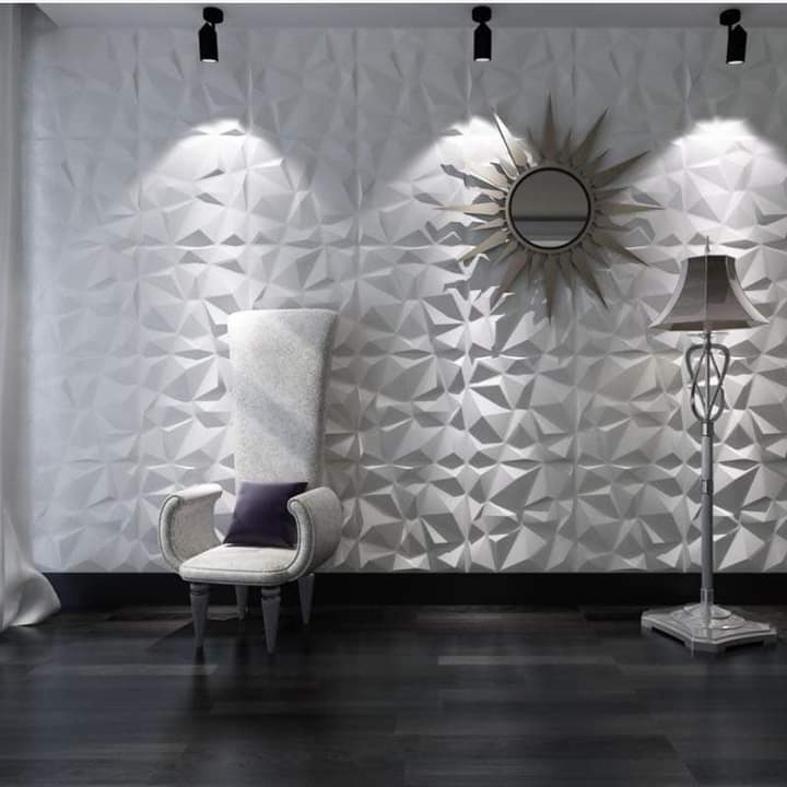 Tấm ốp nhựa 3D PVC ốp tường, trần... kích thước 50x50cm