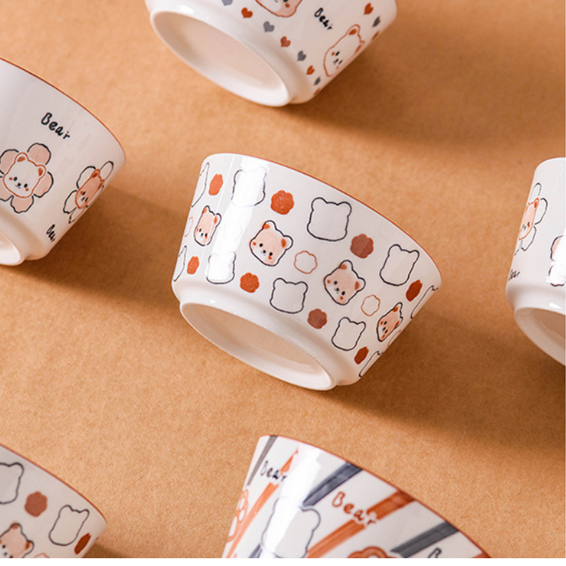 Bộ chén/bát ăn cơm Gấu BEAR Dư Dư