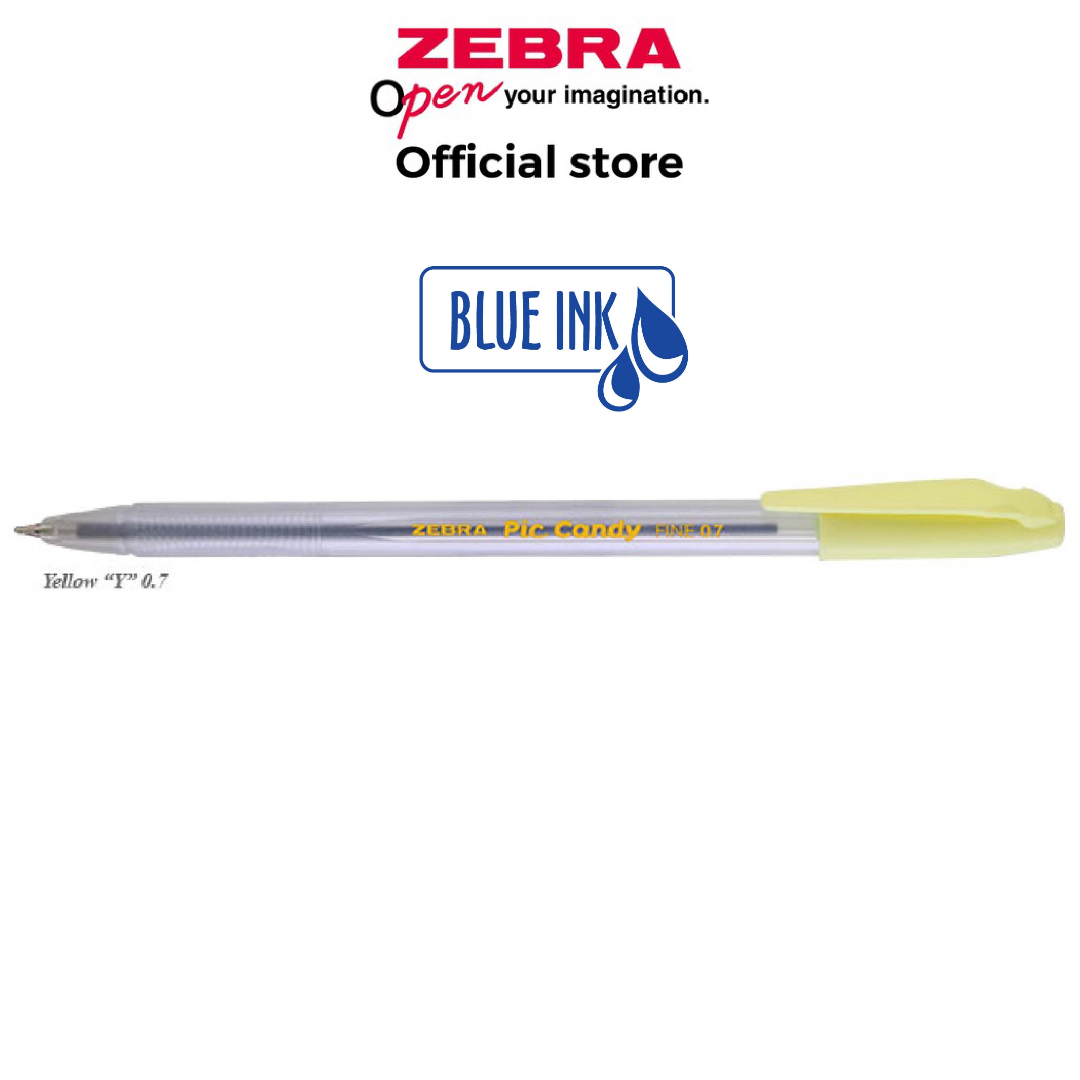 Bút Bi Pic Candy Ngòi 0.7mm - Có Nắp Chống Khô, Viết Mượt Trơn, Ra Mực Đều Không Tắc, Nét Đậm Rõ Dễ Đọc, Mực Nhanh Khô Hạn Chế Lem, Cầm Nhẹ Viết Lâu Không Mỏi, Dùng Học Sinh/Văn Phòng - ZEBRA PEN - [Chính Hãng]