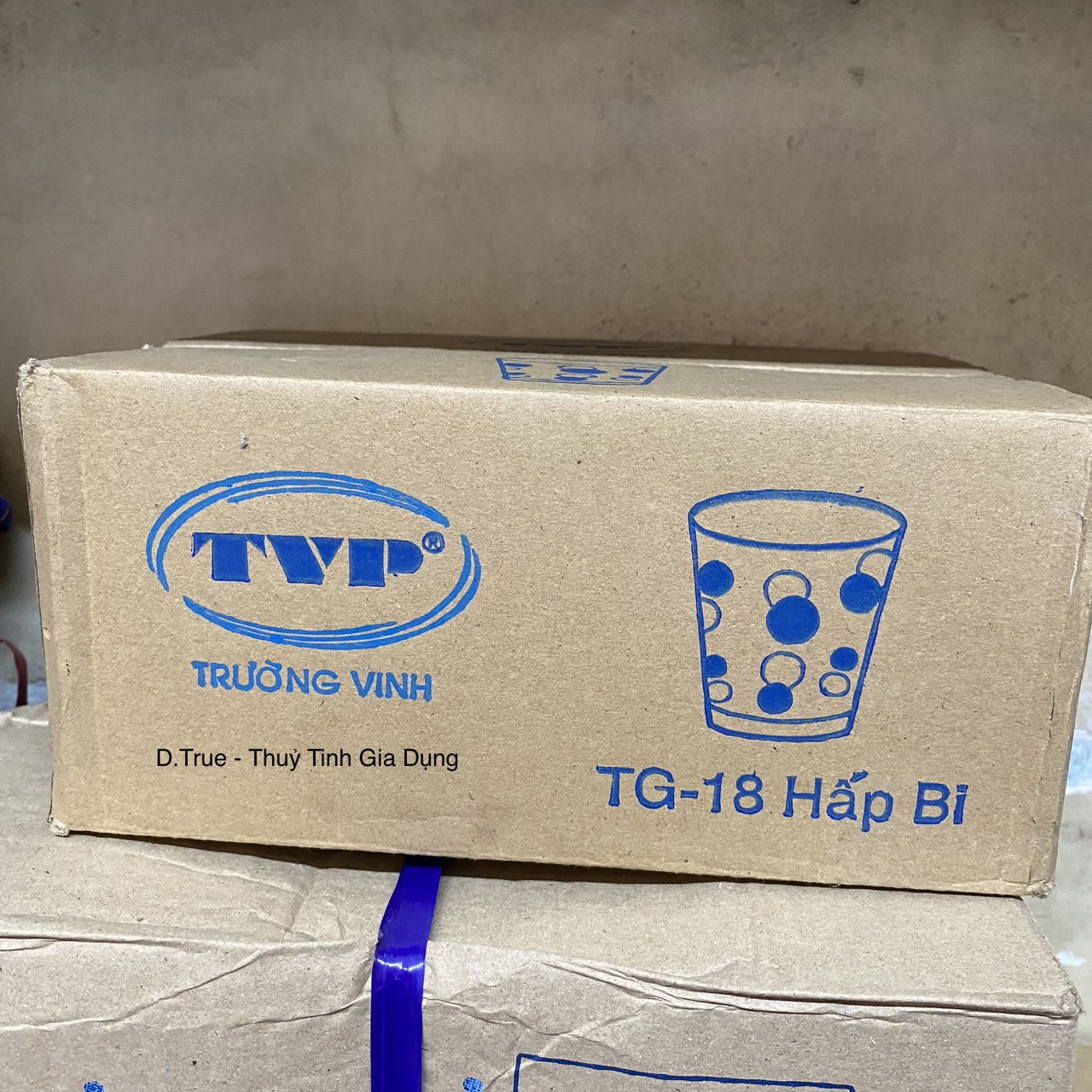Set 12 Ly Chấm Bi Thuỷ Tinh 18H-TVP 230ML