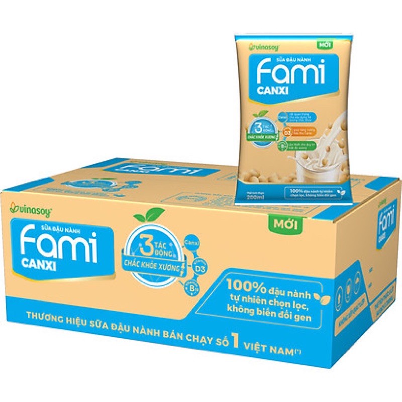 Sữa đậu nành Fami bịch (36 bịch/thùng)