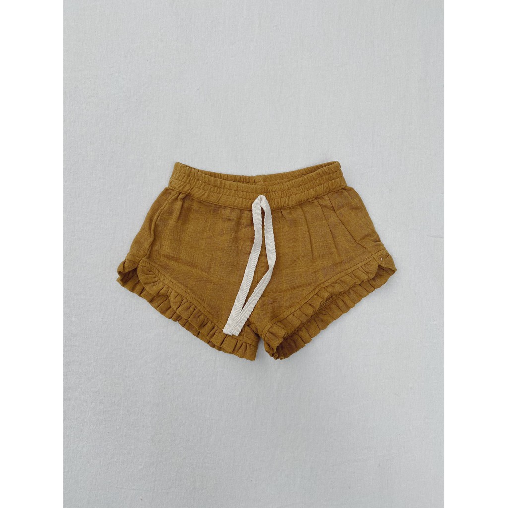 Muslin Frill Shorts Macro & Micro (Quần đùi bèo) Organic Cotton