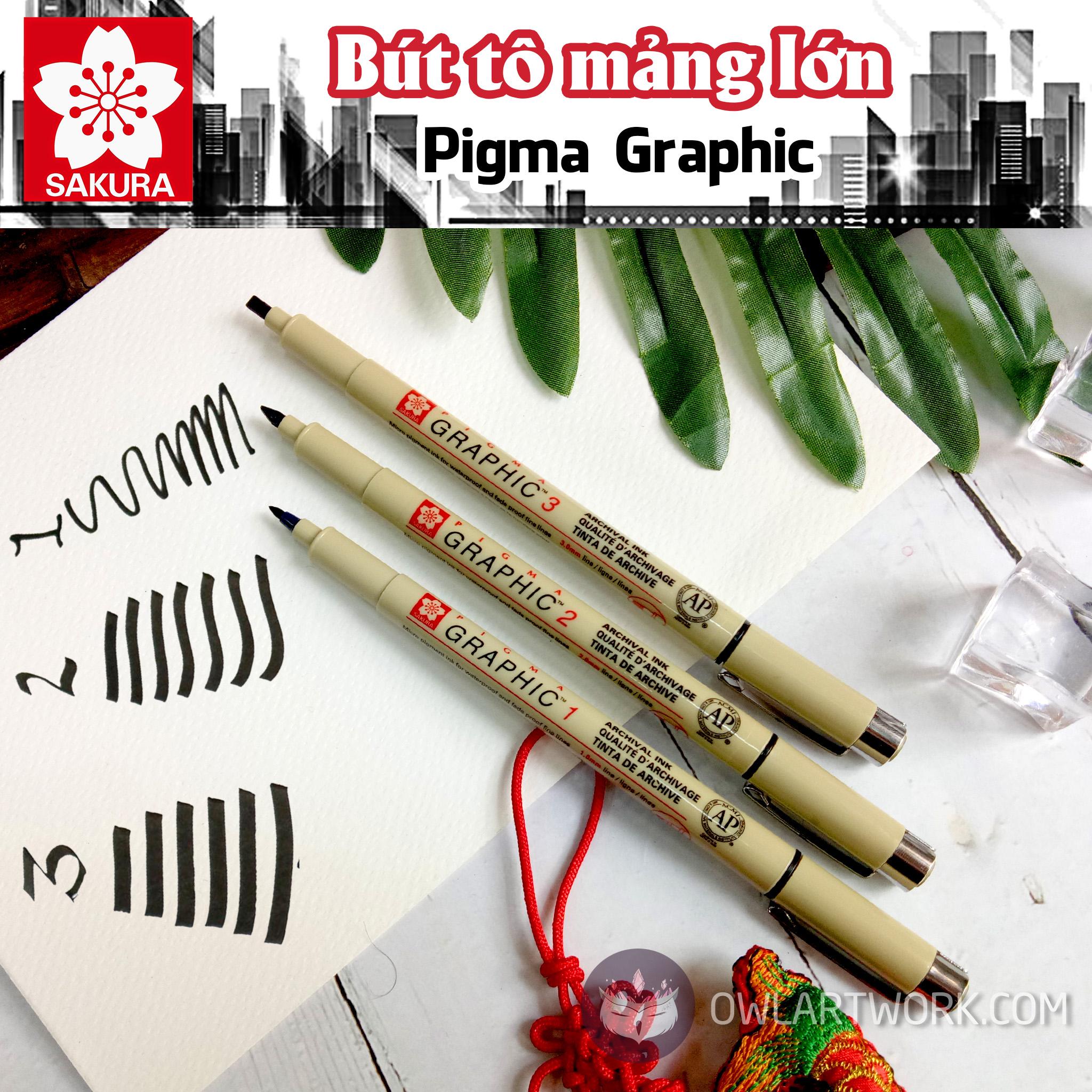[HCM]Bút vẽ Graphic – Pigma Graphic Sakura