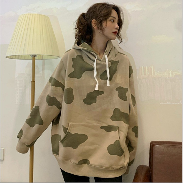 Áo hoodie nam nữ bò sữa