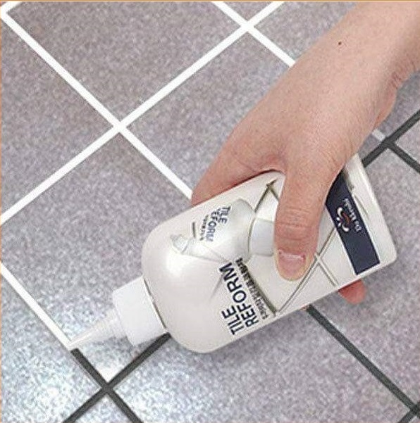 Chai kẻ gạch 280ml - xi măng trắng TILE REFORM viền ron gạch sơn kẻ chỉ gạch