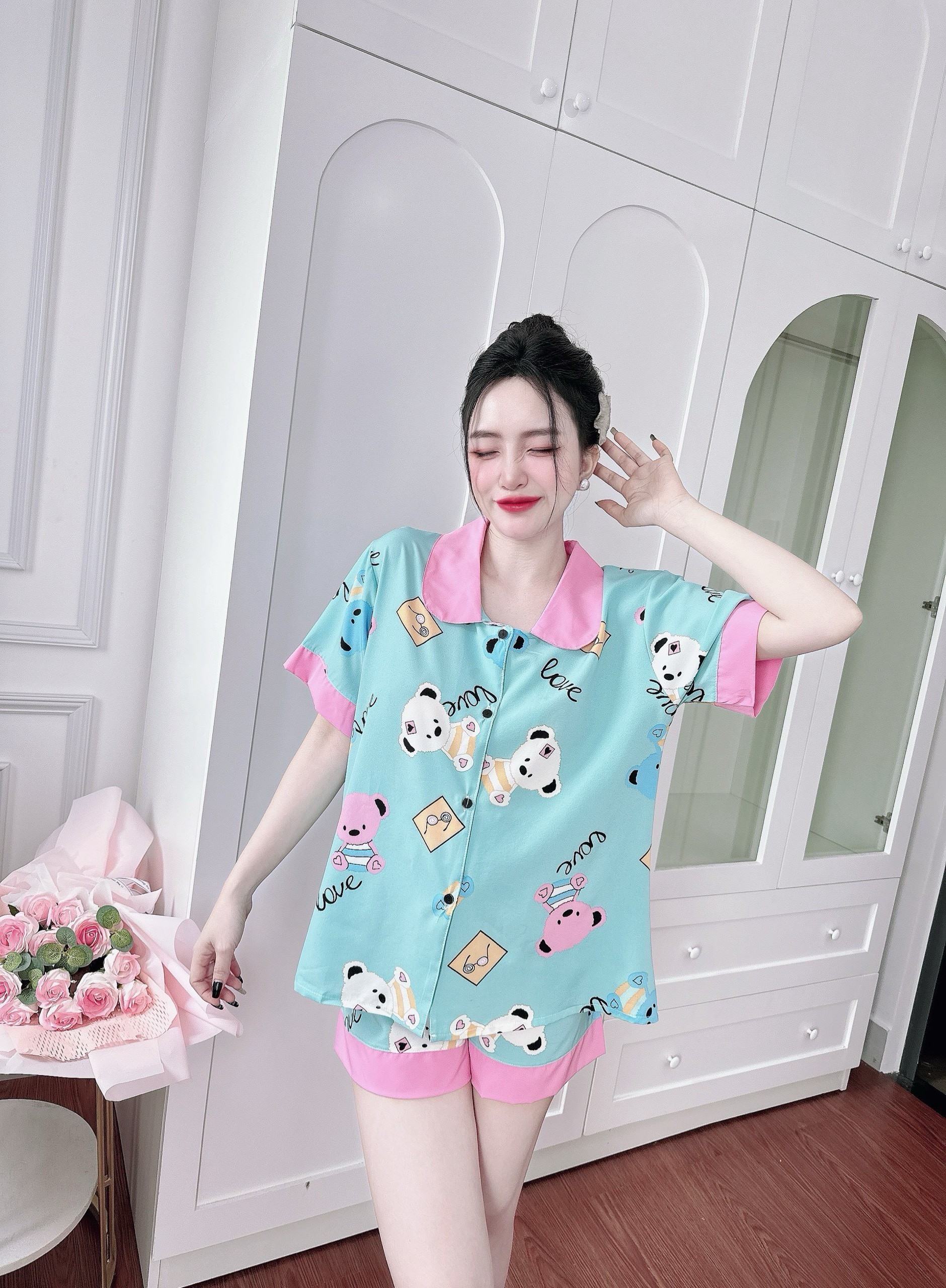 Đồ Bộ Ngủ Nữ Đùi Lụa Nhật Bigsize 50-100kg Mặc Nhà
