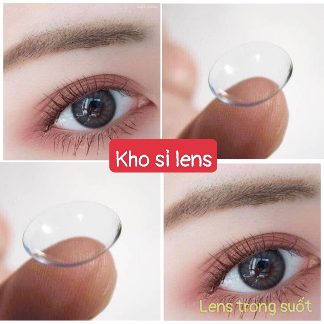[Siêu tự nhiên] Lens cận trong suốt tự nhiên thay [HSD 12 tháng] tặng kèm khay