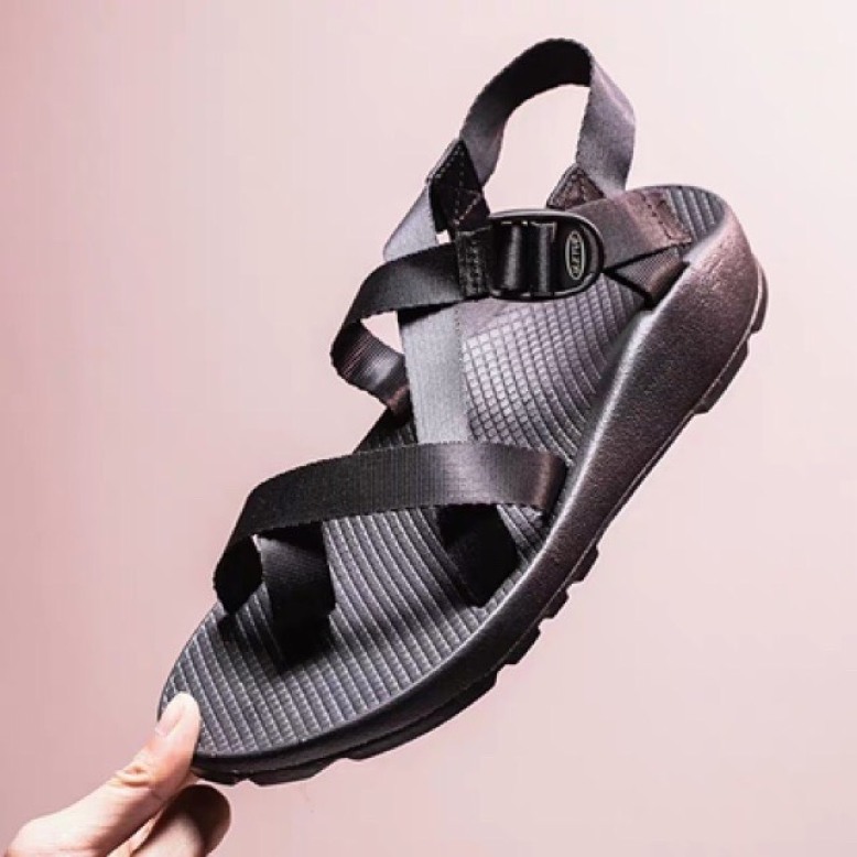 dép sandal nam quai chéo chất dù êm mềm đế đúc giá rẻ