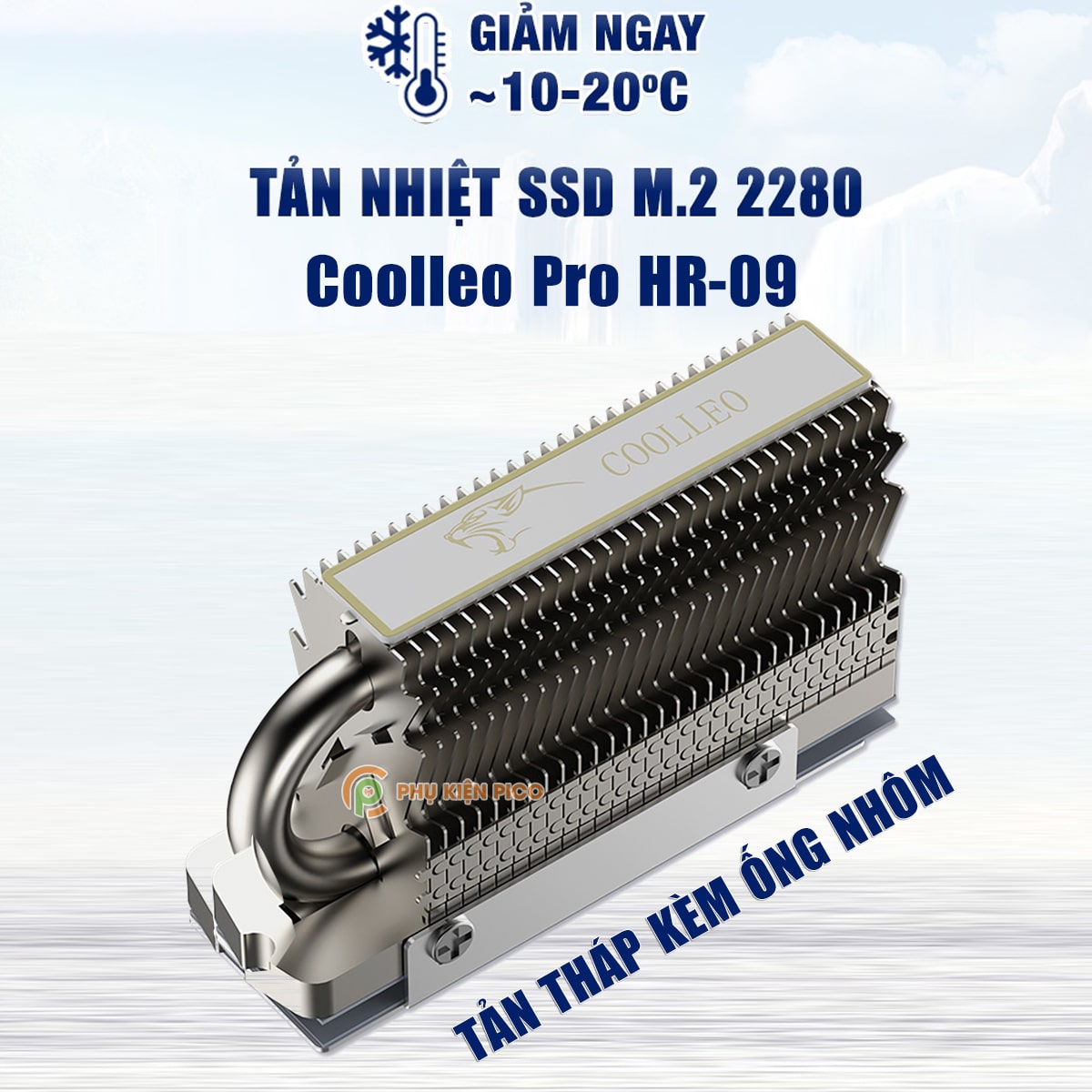 Tản nhiệt SSD Thermalright M.2 2280 Pro tản nhiệt chính hãng Thermalright - Tản nhiệt ổ cứng ( Phụ kiện Pico )