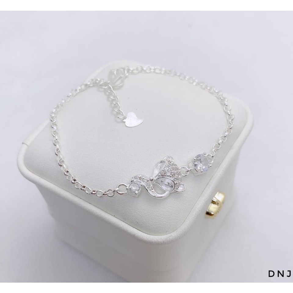 Lắc tay hồ ly may mắn tình duyên chuẩn bạc ta sáng đẹp - Kho sỉ bạc Nhất Linh