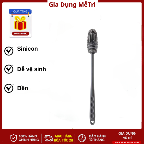 Cây cọ rửa cốc chén, chai lọ đa năng chất liệu silicon