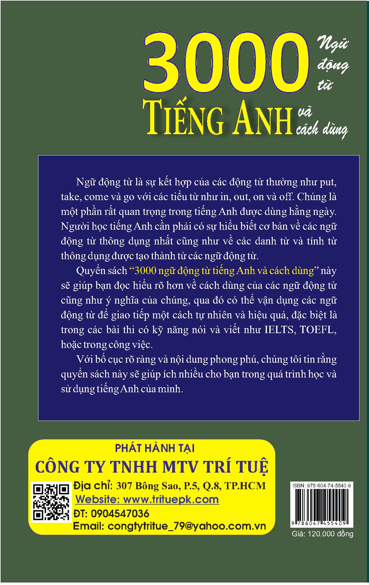 Sách - 3000 ngữ động từ tiếng Anh và cách dùng
