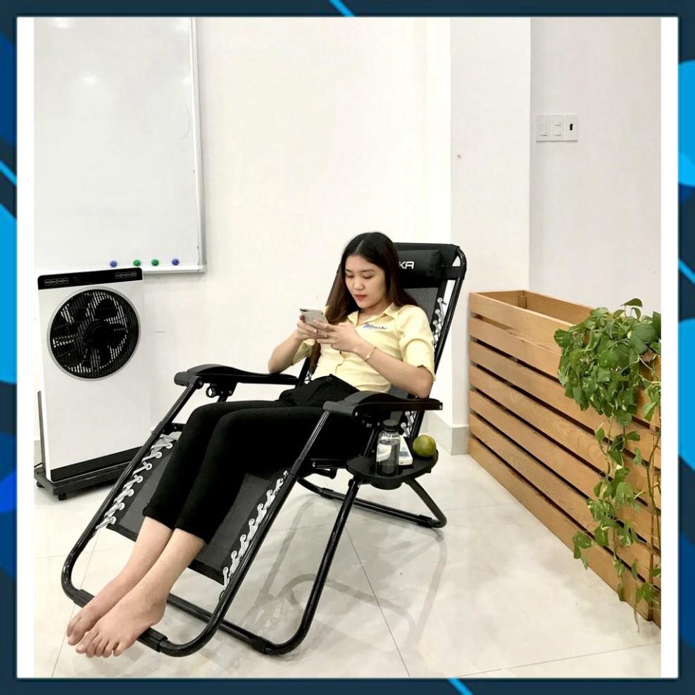 [HCM]Ghế xếp thư giãn SUMIKA 179A (Khóa kim loại vải lưới Textilene thoáng khí tải trọng 200kg)