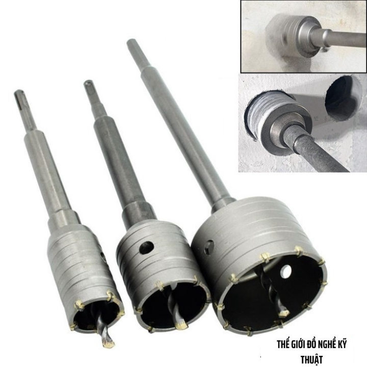 [Rẻ vô địch] Mũi Khoan Rút Lõi, Khoan Khoét Bê Tông, Tường Chân SDS Plus Chắc Chắn ( shop thế giới đồ nghề )