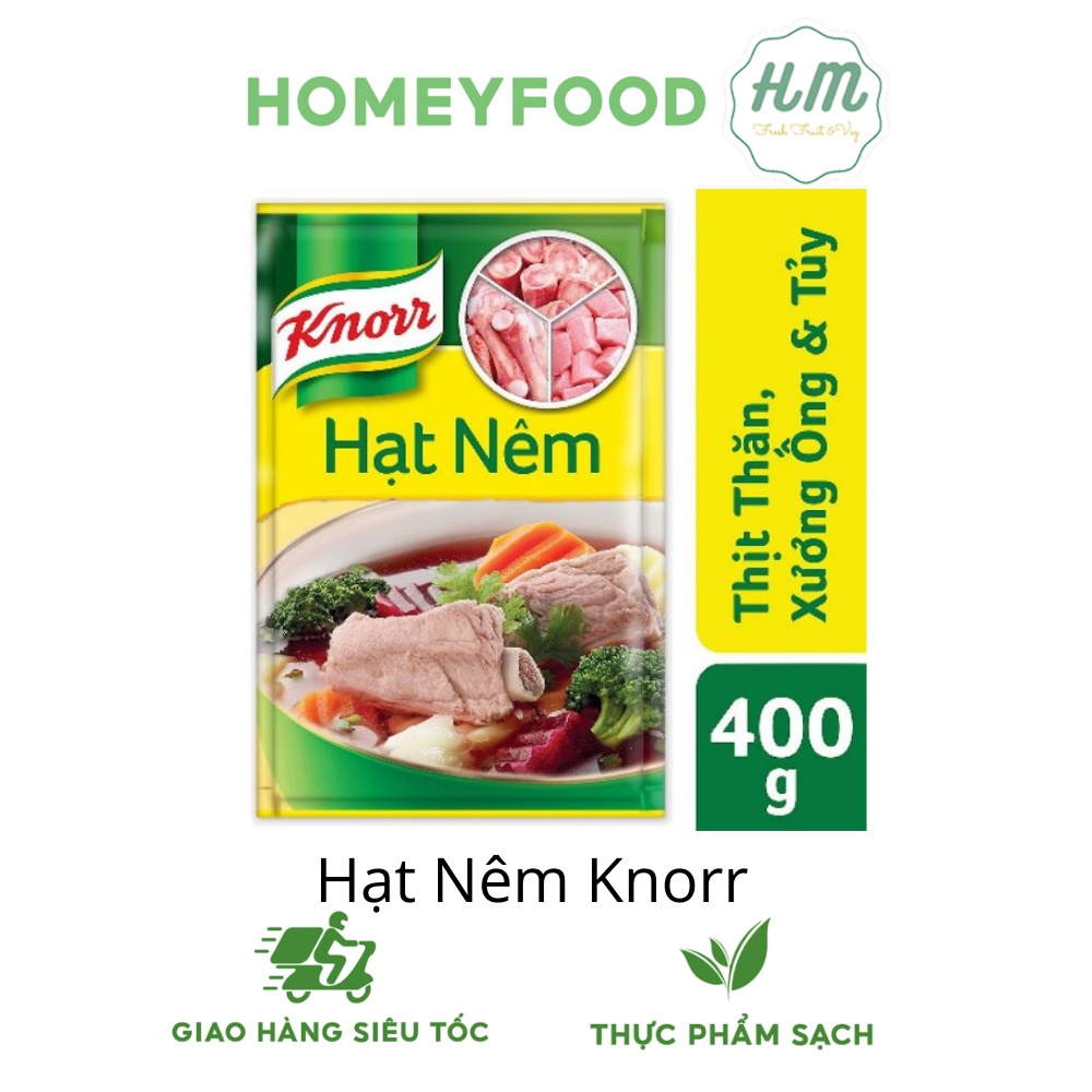 Hạt nêm thịt thăn, xương ống & tủy Knorr gói 400g