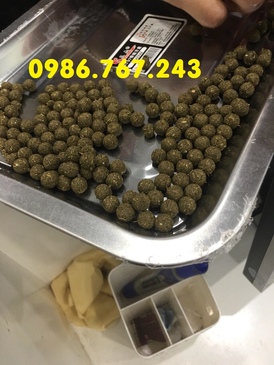 Máy làm viên 10mm cho các viên nghệ mật ong, viên tinh bột nghệ, viên trân châu